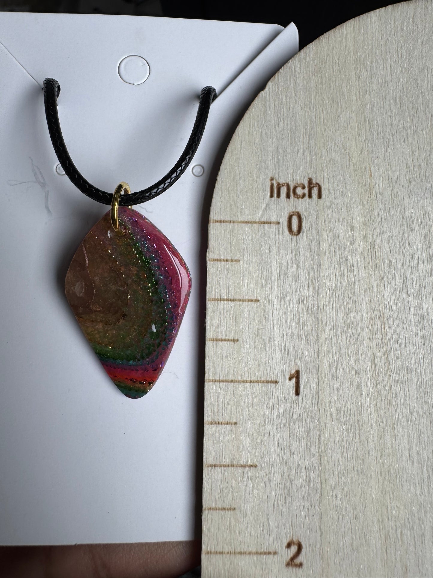 Rainbow Necklace: Oval