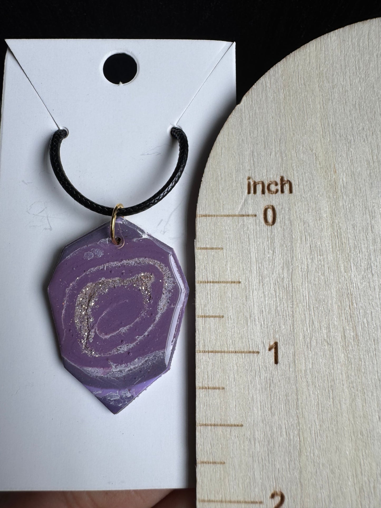 Violet Geode Necklace: Diamond