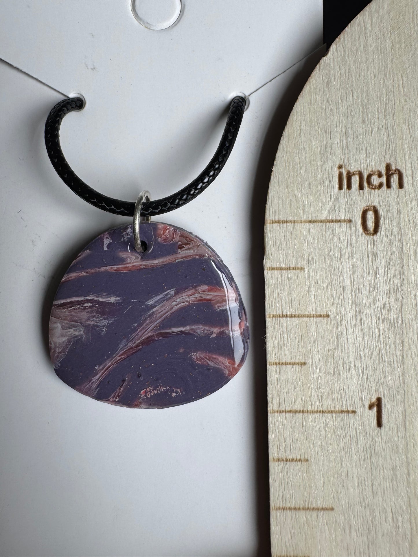 Violet Geode Necklace: Oblong