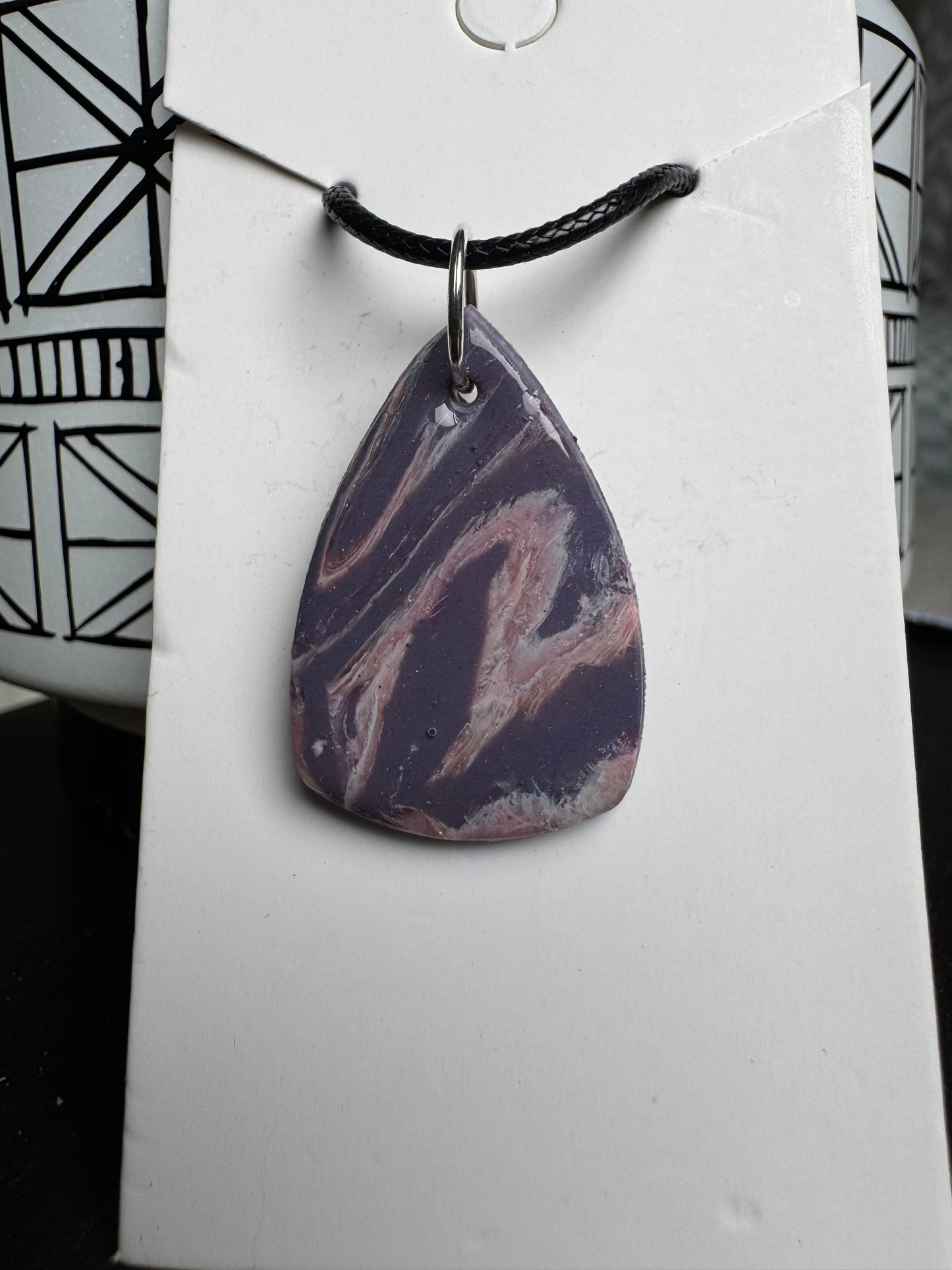 Violet Geode Necklace: Drop