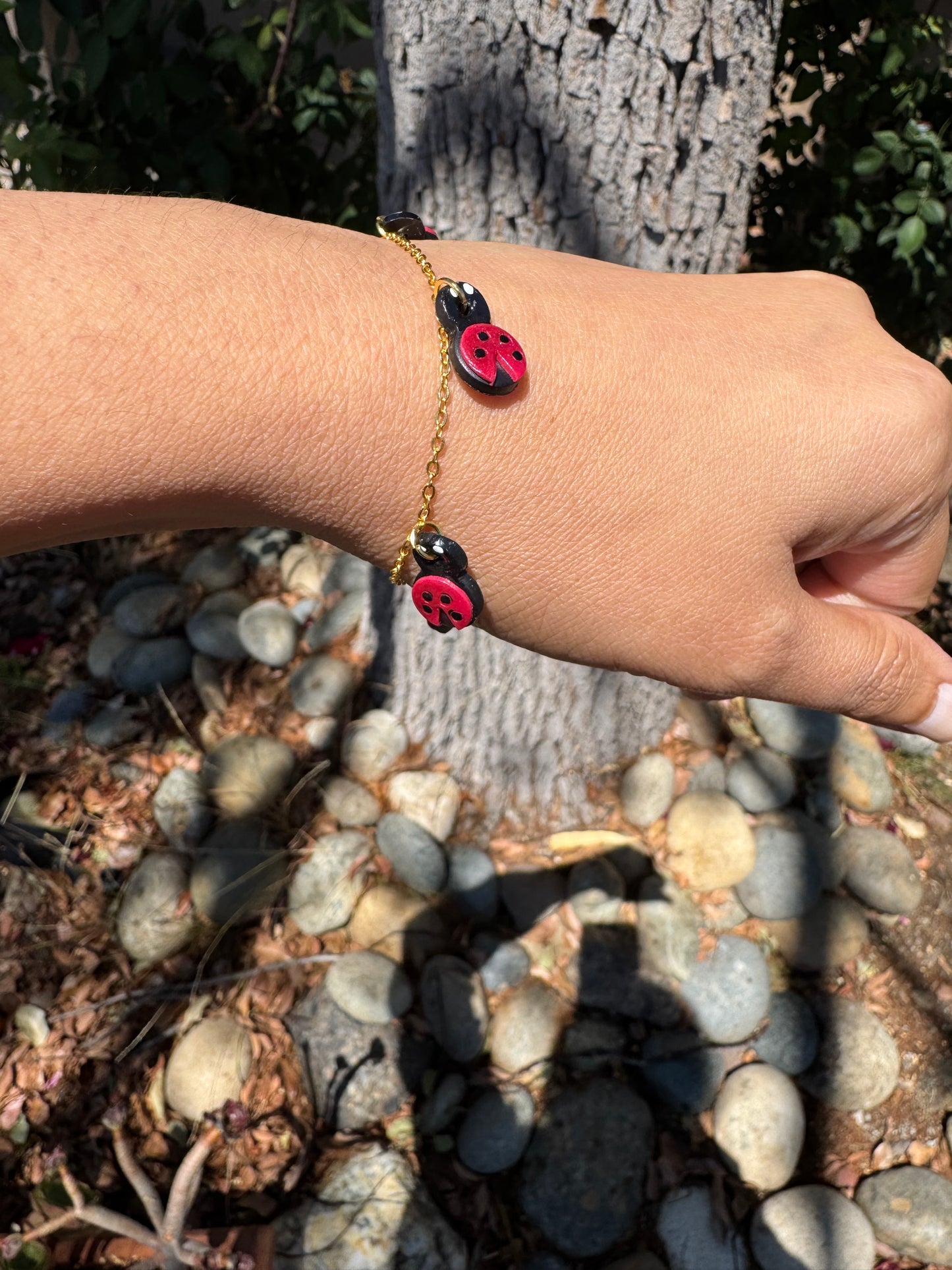 Ladybug Charm Bracelet