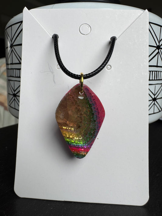 Rainbow Necklace: Oval