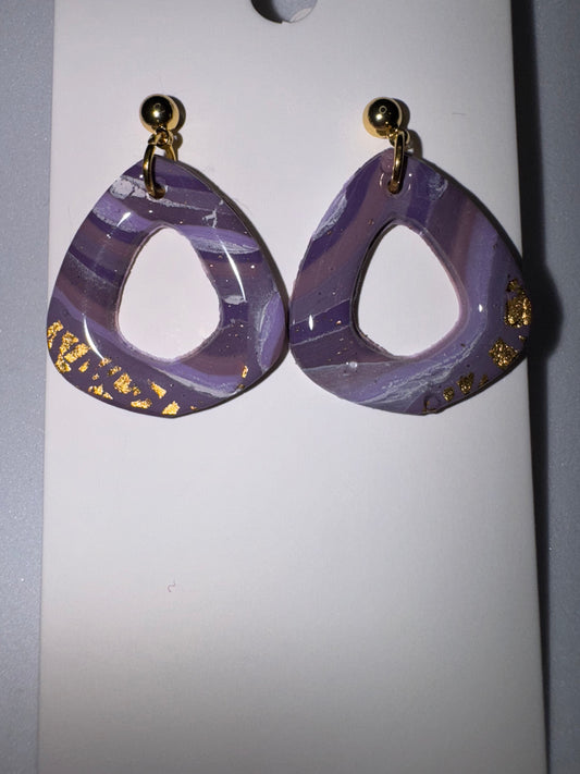 Violet Geode: Abstract Triangle