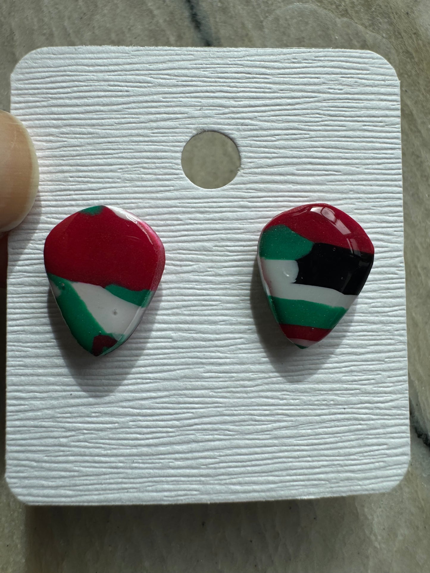 Swirl: Abstract Oval Studs