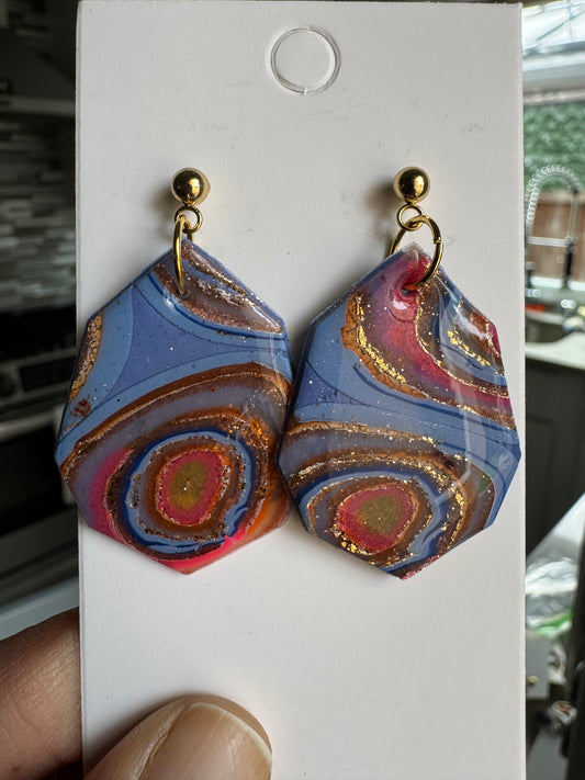 Blue Agate: Layered
