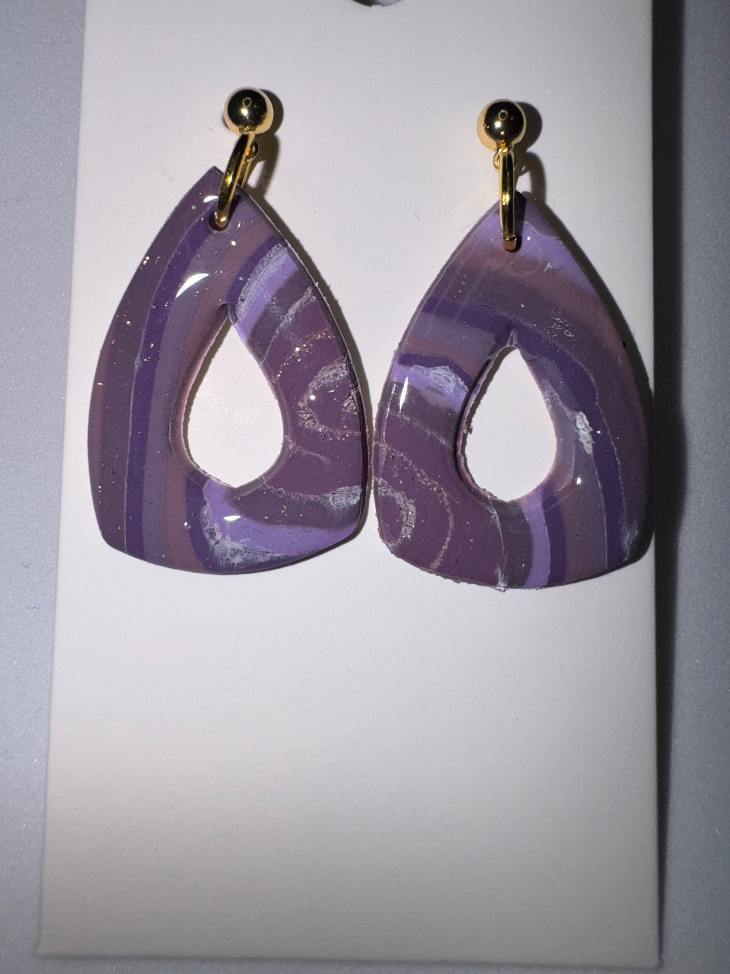 Violet Geode: Hollow Teardrop