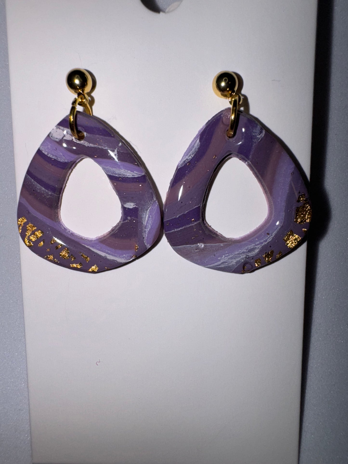 Violet Geode: Abstract Triangle